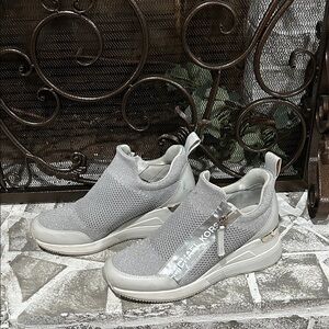 Michael Kors Light Gray Women's Slip-On Sneakers